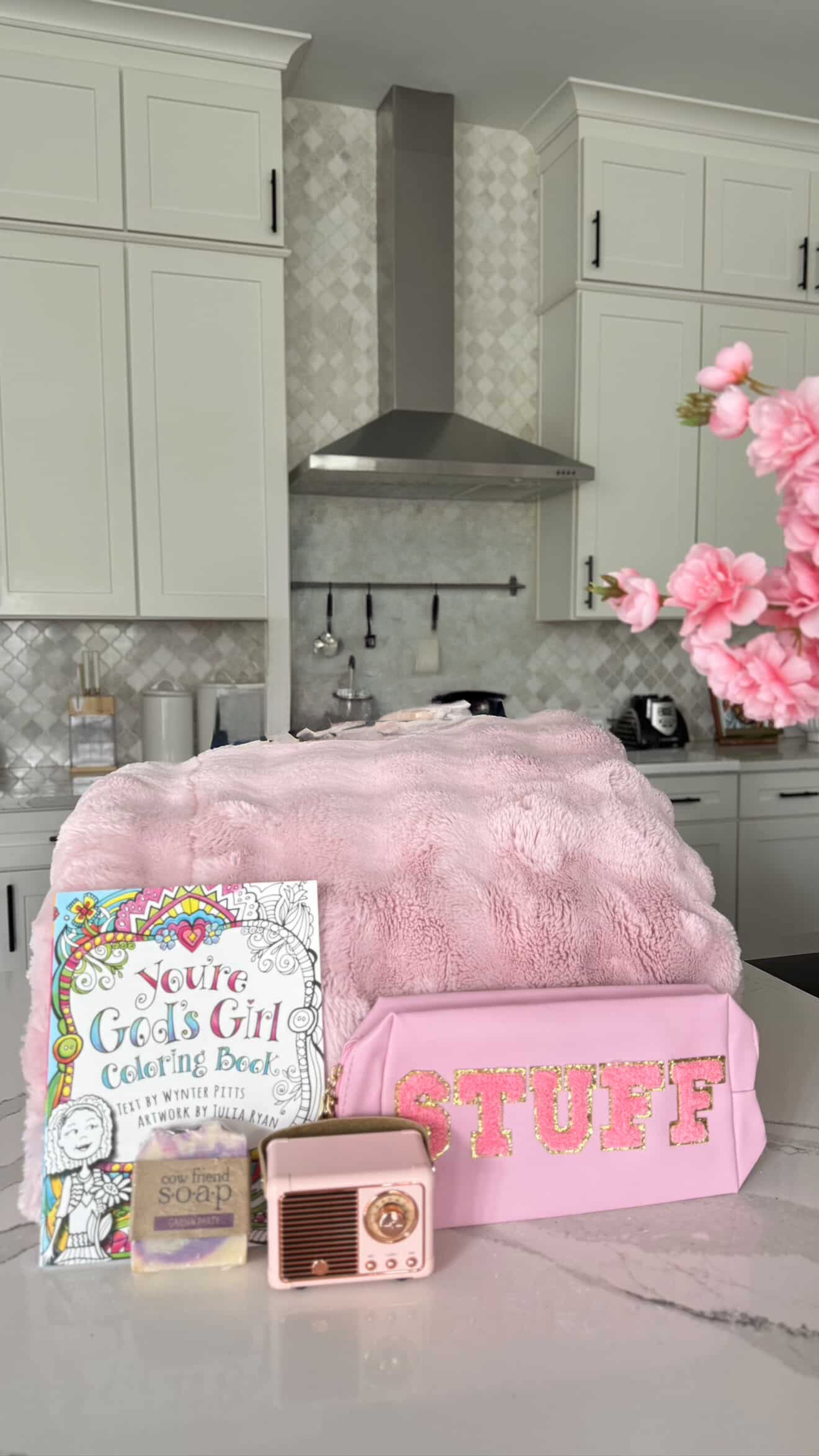 Powderpuff Minky Blanket
